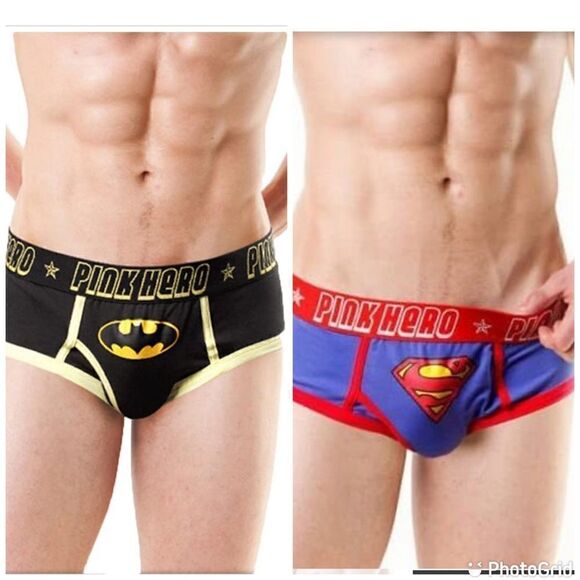 New Sexy Superman & Batman Premium Superhero Mens Cotton Underwear Briefs XXL - Picture 1 of 11